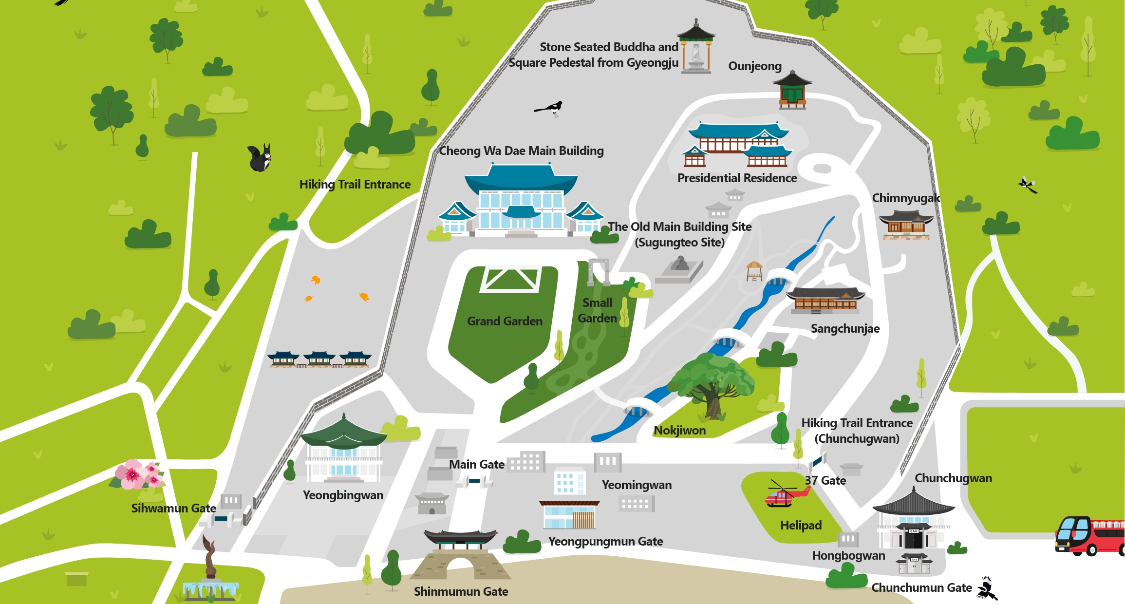 Cheong Wa Dae Guidemap